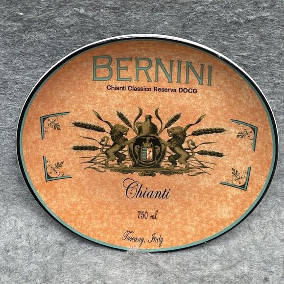 VTG Wine Label BIA Cordon Bleu Porcelain 6.75” Appetizer Plates Set of 5 Vino - Picture 8 of 12